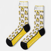 Sunny American Goldfinch Bird Socks Socken (Linkes Detail)
