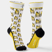 Sunny American Goldfinch Bird Socks Socken (Gewinkelt)
