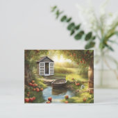 Sunny Apple Orchard Feiertagskarte (Stehend Vorderseite)