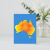 Sunny Australia - Vintager Stil Postkarte (Stehend Vorderseite)
