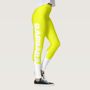 Sunny Barbara Fügen Sie Ihren Namen Abstrakte Kuns Leggings