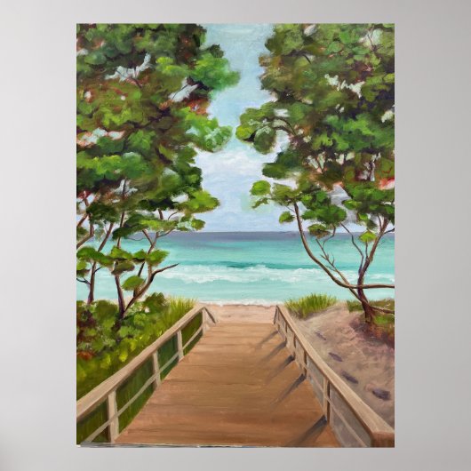 Sunny Beach Escape Poster (Vorne)