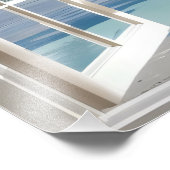 Sunny Beach Fensteransicht Fotodruck (Ecke)