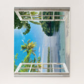 Sunny Beach Fensteransicht Puzzle (Vertikal)