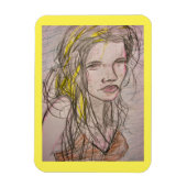 Sunny Beach Girl Magnet (Vertikal)