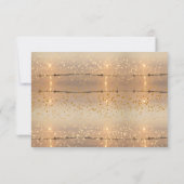 Sunny Beach & Gold Confetti-Pension Danke Mitteilungskarte (Rückseite)