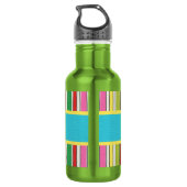 Sunny Beach Stripes Boys Edelstahlflasche (Rückseite)