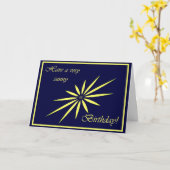 Sunny Birthday! Karte (Gelbe Blume)