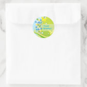 Sunny Birthday Runder Aufkleber (Tasche)