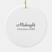 Sunny Black Miniature Poodle Personalisiert Keramikornament (Hinten)