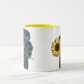 Sunny Black Miniature Poodle Zweifarbige Tasse (Mittel)