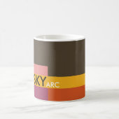Sunny Blocks Brown Orange Kaffeetasse (Mittel)