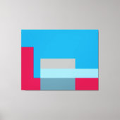 Sunny Blocks Red & Blue Leinwanddruck (Vorderseite)