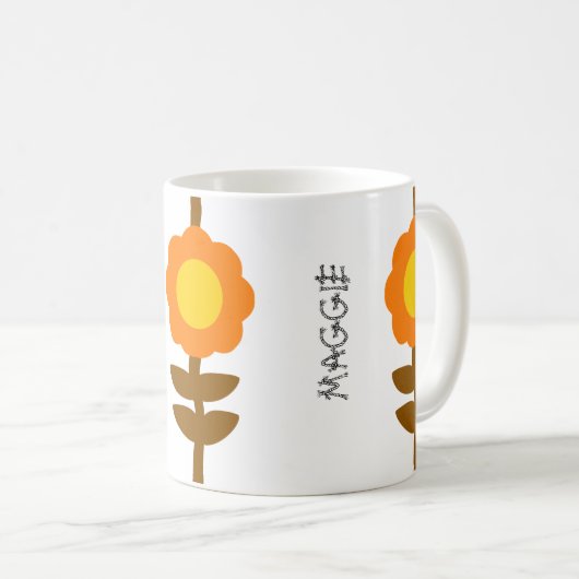 Sunny Bloom Floral Mug Kaffeetasse (VorderseiteRechts)