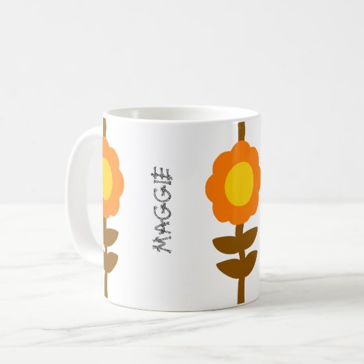 Sunny Bloom Floral Mug Kaffeetasse (Vorderseite Links)