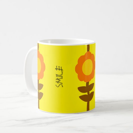 Sunny Bloom Floral Mug Kaffeetasse (Vorderseite Links)