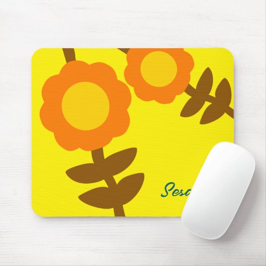  Sunny Bloom Mouse Pad Mousepad (Mit Mouse)