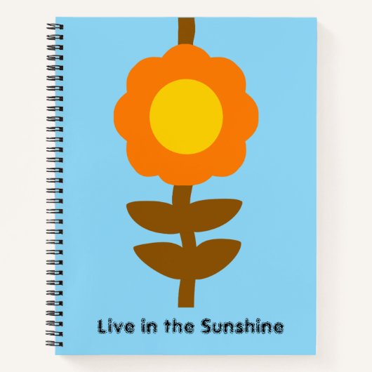 Sunny Bloom Notebook Notizblock (Vorderseite)