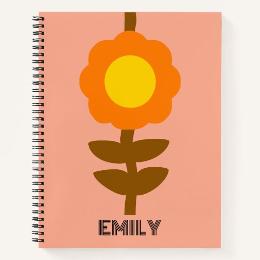 Sunny Bloom Notebook Notizblock (Vorderseite)
