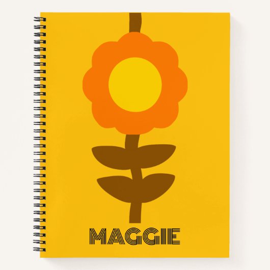 Sunny Bloom Notebook Notizblock (Vorderseite)