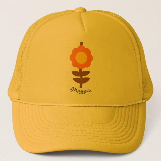 Sunny Bloom Trucker Hat Truckerkappe (Vorderseite)