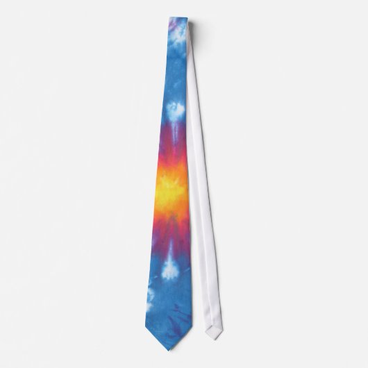 Sunny Blue Gefärbte Krawatte Necktie (Vorderseite)