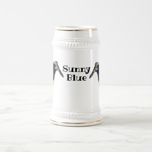 Sunny Blue stein Bierglas (Mittel)