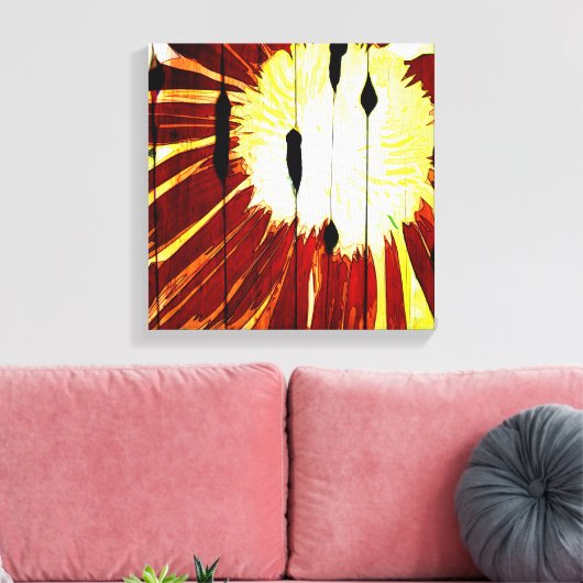 Sunny Blume Barn Leinwanddruck (Insitu (Wohnzimmer))