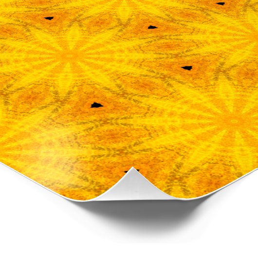 Sunny Boho Dackel Dog Poster (Ecke)