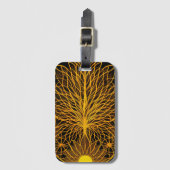 Sunny BOHO Minimalistisch Design Gepäckanhänger (Vorderseite Vertikal)