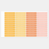 Sunny Boho Name Labels Etiketten (Blatt)