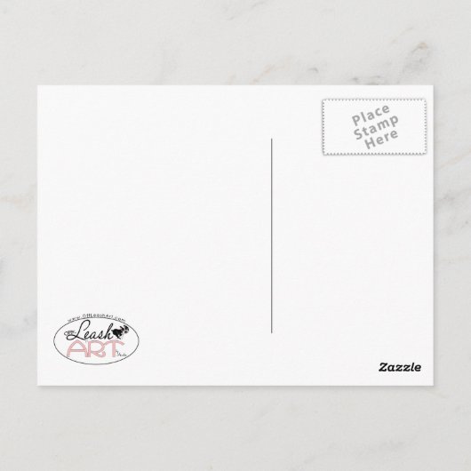 Sunny Boston Terrier Custom Message Postkarte (Rückseite)