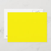 Sunny Bright Yellow Postkarte (Vorne/Hinten)