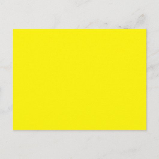 Sunny Bright Yellow Postkarte (Vorderseite)