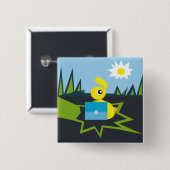 Sunny Bunny Button (Vorne & Hinten)