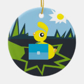 Sunny Bunny Keramikornament (Vorne)