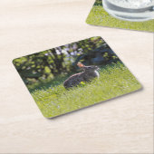 Sunny Bunny Rechteckiger Pappuntersetzer (angewinkelt)