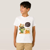 Sunny Cactus Fiesta - Whimsical Mexican Themed T-Shirt (Vorne ganz)