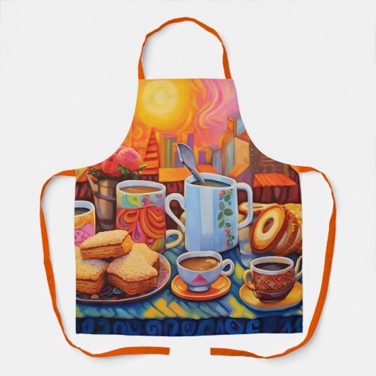 Sunny Café Delight Schürze (Vorderseite)
