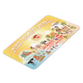 Sunny California Cartoon Magnet (Linke Seite)