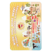 Sunny California Cartoon Magnet (Vertikal)