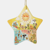 Sunny California Keramik Ornament (Rechts)