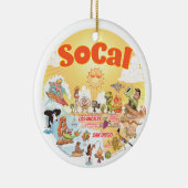 Sunny California Keramik Ornament (Rechts)