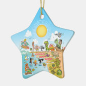 Sunny California Keramik Ornament (Links)