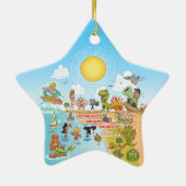 Sunny California Keramik Ornament (Hinten)