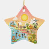 Sunny California Keramik Ornament (Vorne)
