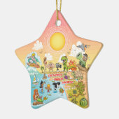 Sunny California Keramik Ornament (Links)