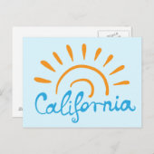 Sunny California Logo Postkarte (Vorne/Hinten)
