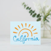 Sunny California Logo Postkarte (Stehend Vorderseite)