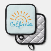Sunny California Logo Topflappen (Vorderseite/Rückseite)